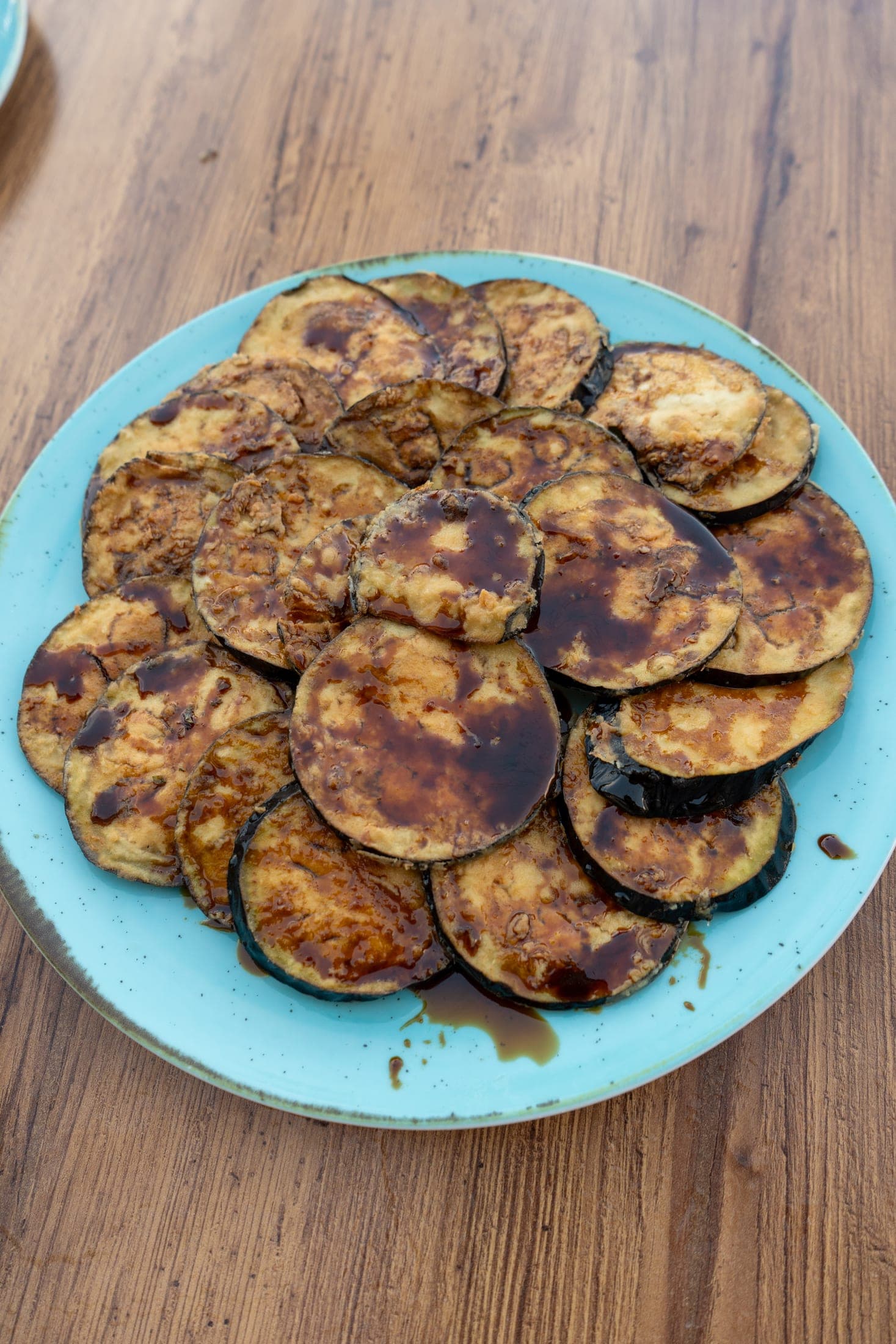 Berenjenas fritas con miel de caña